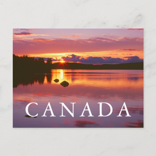 Postal Atardecer Sobre La Bahía De Alexander (Anverso)