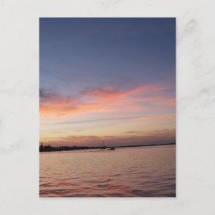 Postal Atardecer sobre la bahía de Florida, Key Largo FL