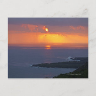 Postal Atardecer sobre la bahía de Kealakekua, Kona del S