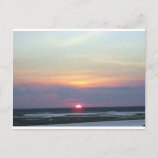 Postal Atardecer sobre la bahía en Margate, NJ