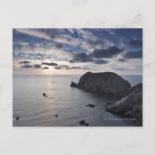 Postal Atardecer Sobre La Costa Irlandesa