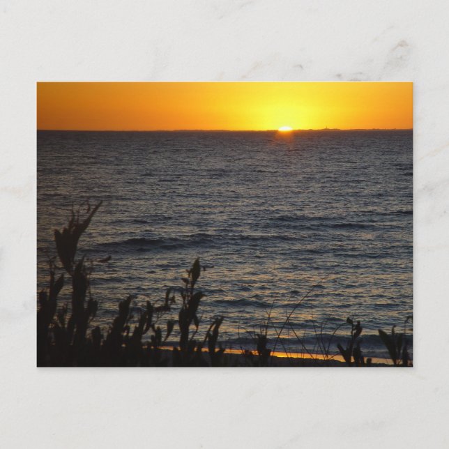Postal Atardecer sobre la isla de Rottnest (Anverso)