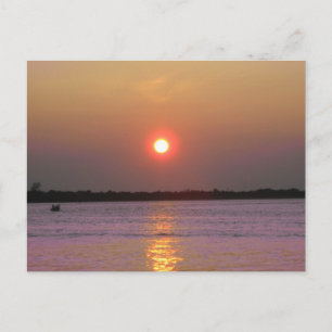 Postal Atardecer sobre Nueva Jersey
