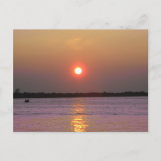 Postal Atardecer sobre Nueva Jersey
