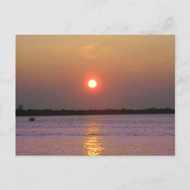 Postal Atardecer sobre Nueva Jersey (Anverso)