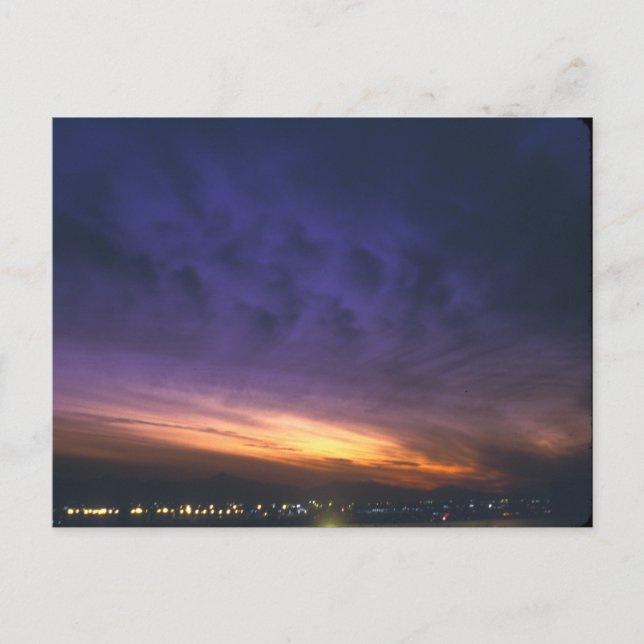 Postal Atardecer sobre Phoenix (Anverso)