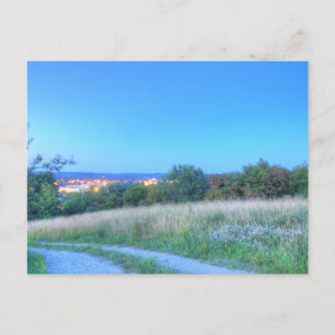 Postal Atardecer sobre Red Hill, Dover, Ohio