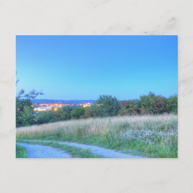 Postal Atardecer sobre Red Hill, Dover, Ohio (Anverso)