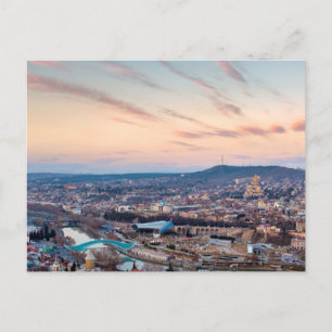 Postal Atardecer sobre Tiflis