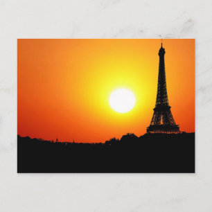 Postal Atardecer Torre Eiffel París