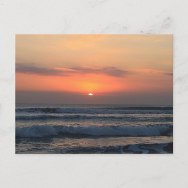 Postal Atardecer tropical (Anverso)