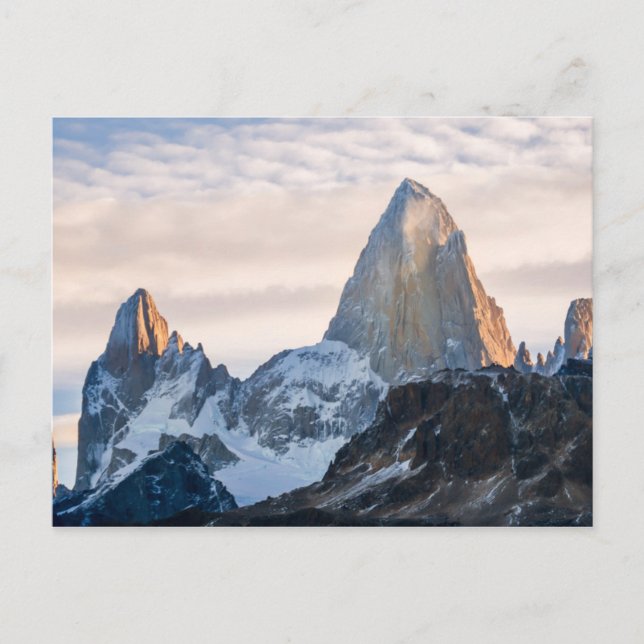 Postal Atardecer Y Nubes Sobre El Mt Fitzroy (Anverso)