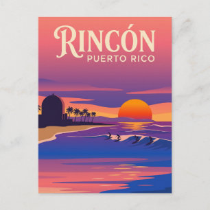Postal Atardeceres de Rincón en Domes Beach Puerto Rico