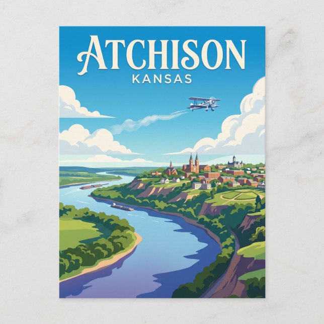 Postal Atchison Kansas (Anverso)