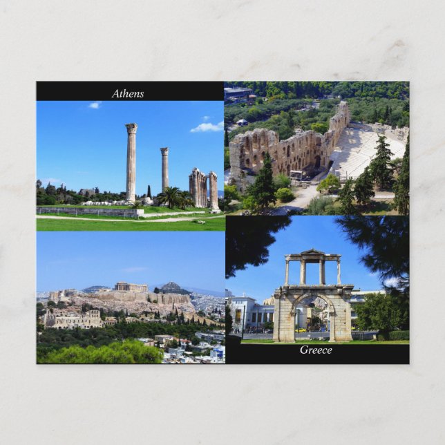 Postal Atenas - Grecia (Anverso)