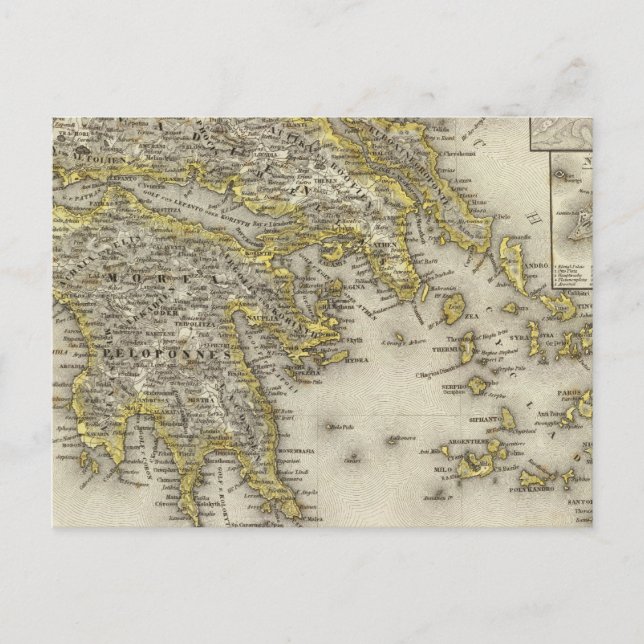 Postal Atenas, Grecia (Anverso)