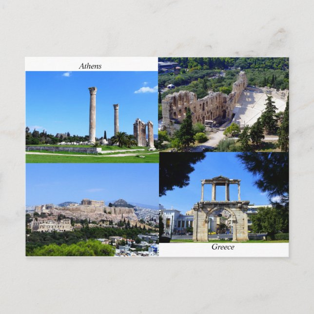 Postal Atenas - Grecia (Anverso)