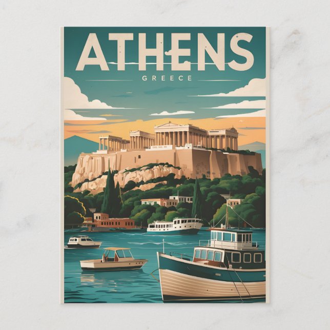 Postal atenas grecia  (Anverso)