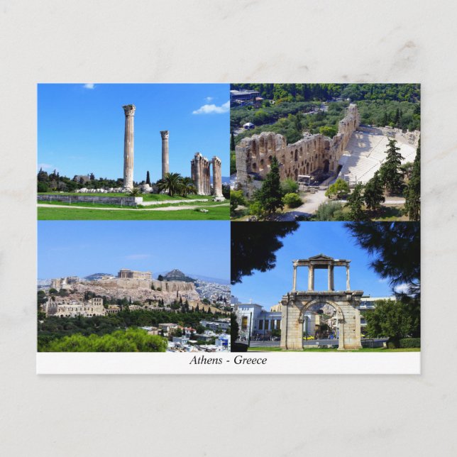 Postal Atenas - Grecia (Anverso)