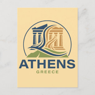 Postal Atenas Grecia Acrópolis Partenón