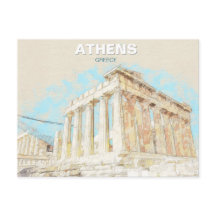 Atenas Grecia – Ciudad Antigua Recuerdo de Viaje