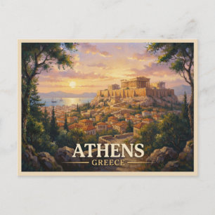 Postal Atenas Grecia Viajes