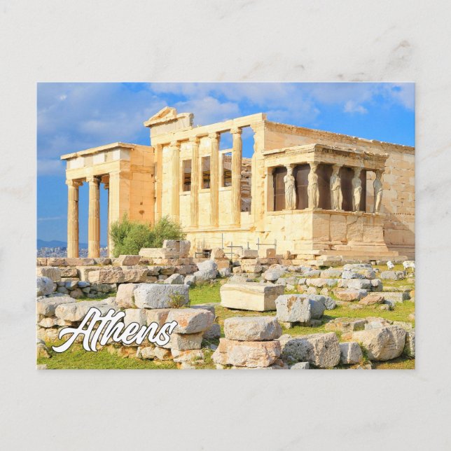 Postal Atenas Histórica, Grecia (Anverso)