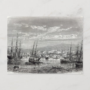 Postal Atenas: vista general del Pireo,