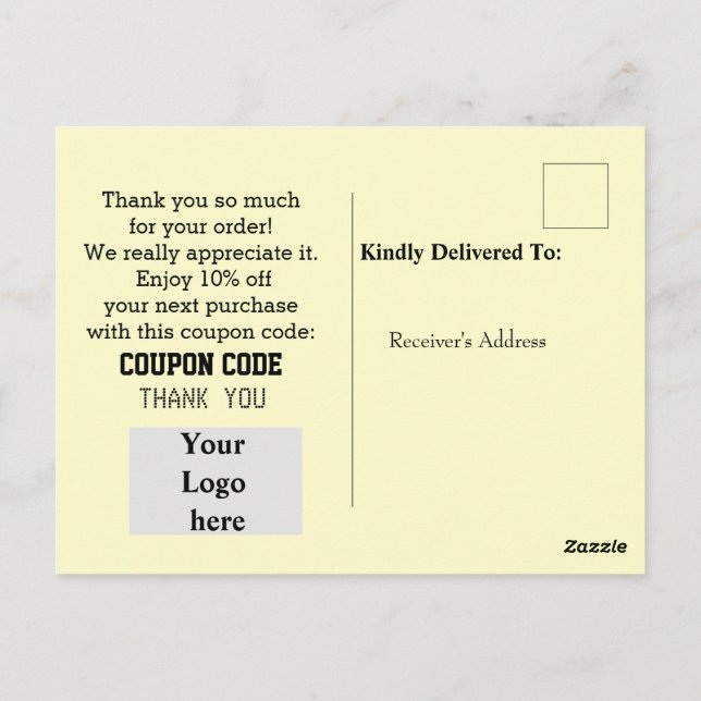 Postal Atención al cliente (Reverso)