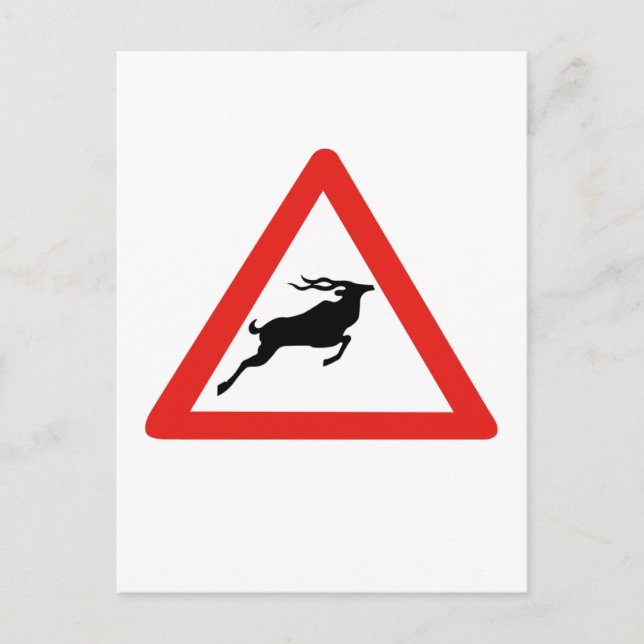 Postal Atención Kudus, Rótulo de tráfico, Sudáfrica (Anverso)