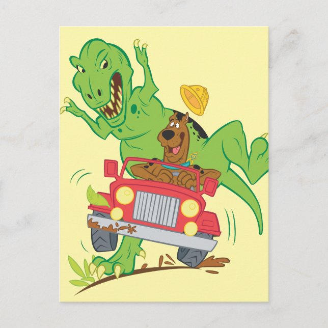 Postal Atentado Scooby-Doo T-Rex (Anverso)