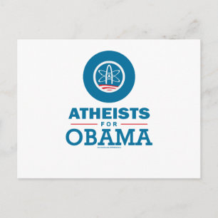 Postal Ateos para Obama