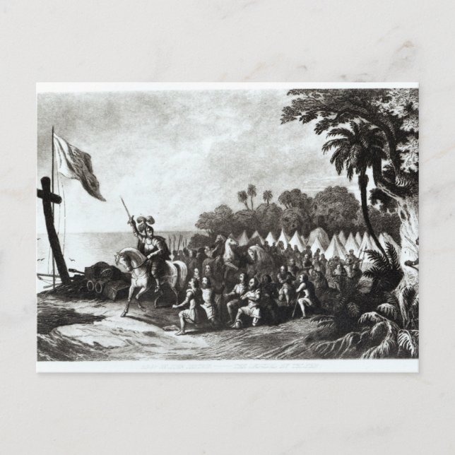 Postal Aterrizaje en la bahía de Tampa (Anverso)