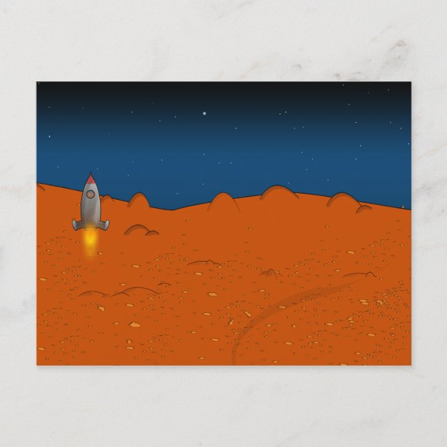 Postal aterrizaje en marte (Anverso)