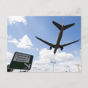 Postal Aterrizaje Heathrow en Londres