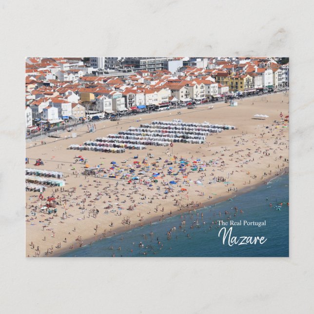 Postal Atestada- Nazaré, Portugal  (Anverso)