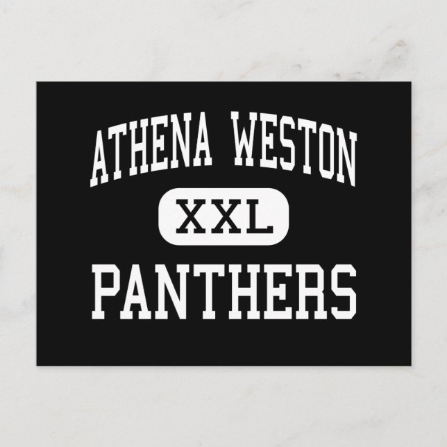 Postal Athena Weston - Panthers - Junior - Weston Oregon (Anverso)