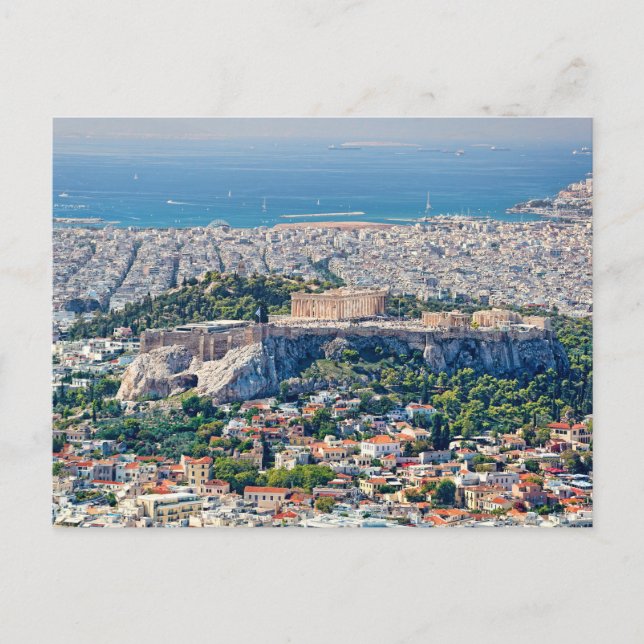 Postal Athens from lycabettus hill  (Anverso)