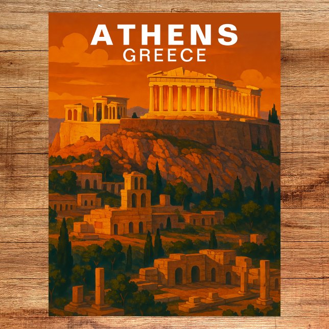 Postal Athens, Greece Ancient Classic Ruins (Athens, Greece Ancient Classic Ruins Postcard)