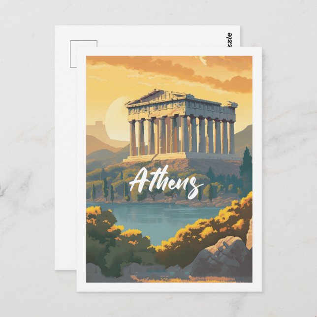 Postal Athens Greece Famous Travel Place (Anverso / Reverso)