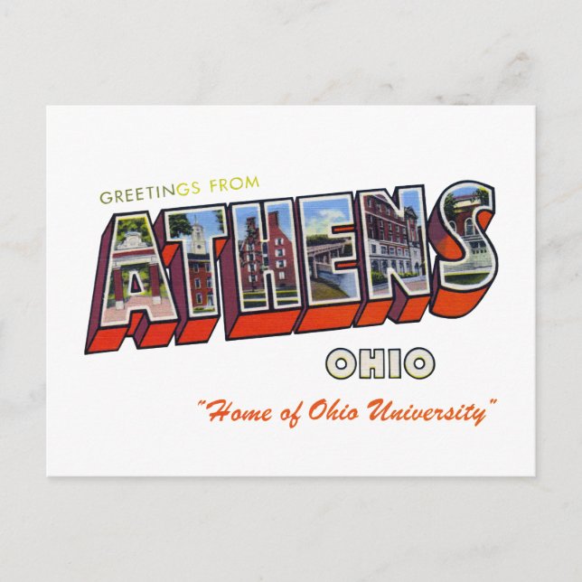 Postal Athens Ohio (Anverso)