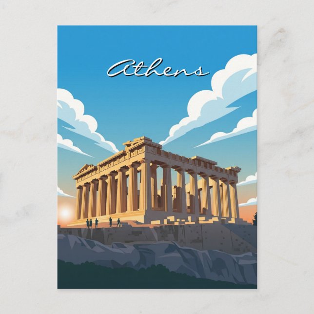 Postal Athens Parthenon (Anverso)