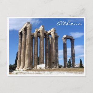 Postal athens temple zeus