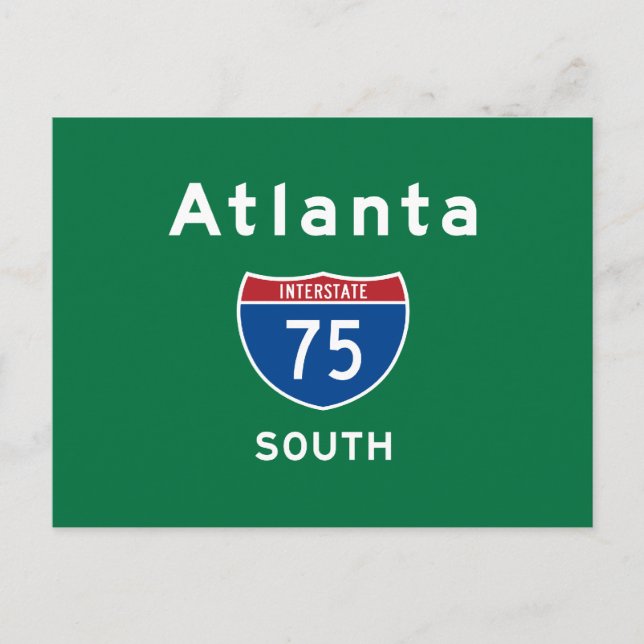 Postal Atlanta 75 (Anverso)