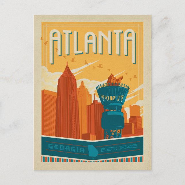 Postal Atlanta, GA - EST. 1845 (Anverso)