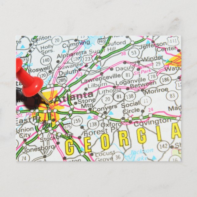 Postal Atlanta, Georgia (Anverso)