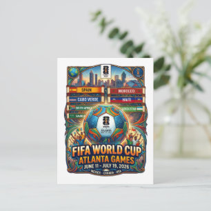 Postal Atlanta Georgia Copa Mundial FIFA 2026