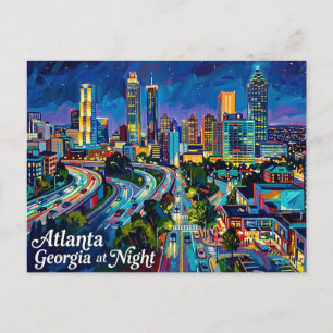 Postal Atlanta Georgia de Noche