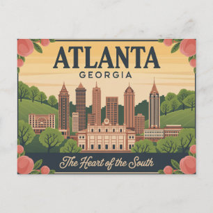 Postal Atlanta Georgia El Corazón del Sur