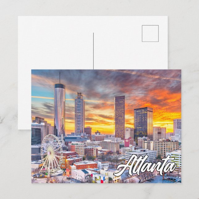Postal Atlanta, Georgia, Estados Unidos (Anverso / Reverso)